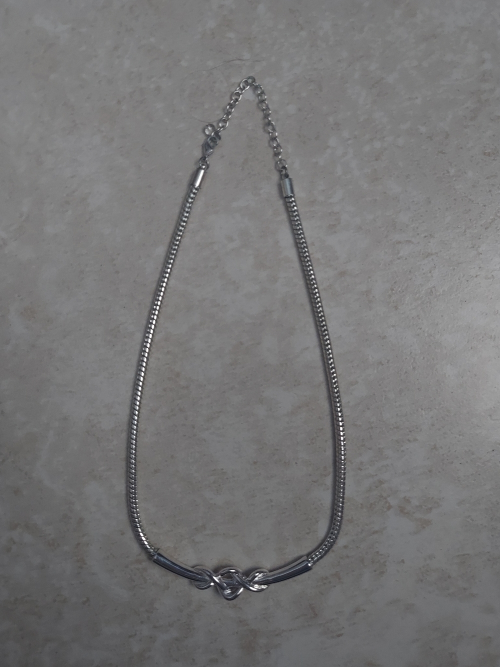 Silver Knot Chain Necklace - Women Jewelry